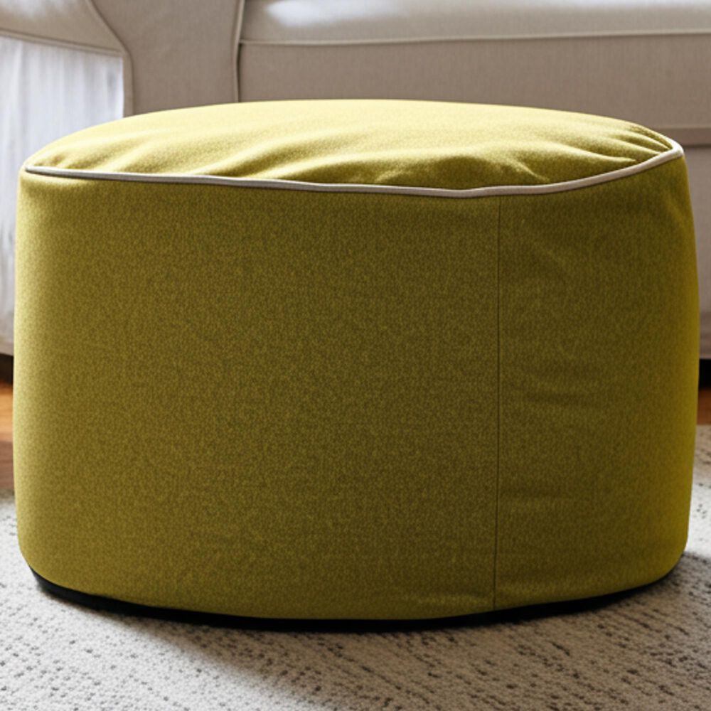 Howard Elliott Qiviut Foot Pouf in Moss, , large