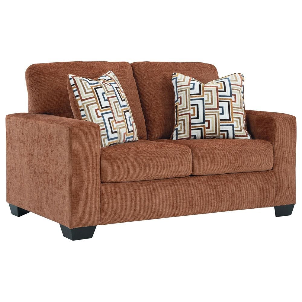 Ashley Aviemore Stationary Sofa and Loveseat Set in Spice, , large