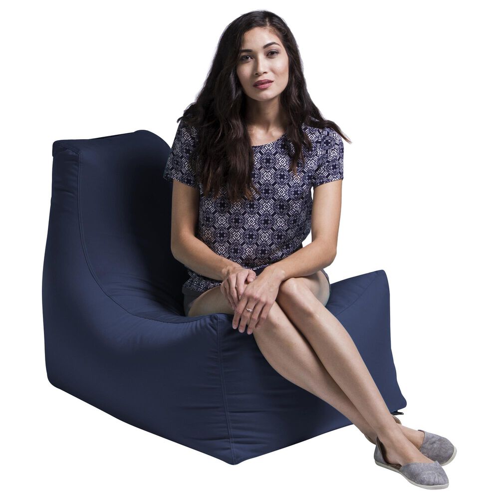 Jaxx Juniper Patio Bean Bag Chair in Navy, , large