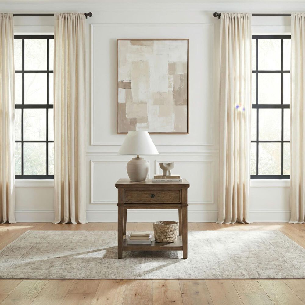 Belle Furnishings Artisan Home End Table in Sienna Stone, , large