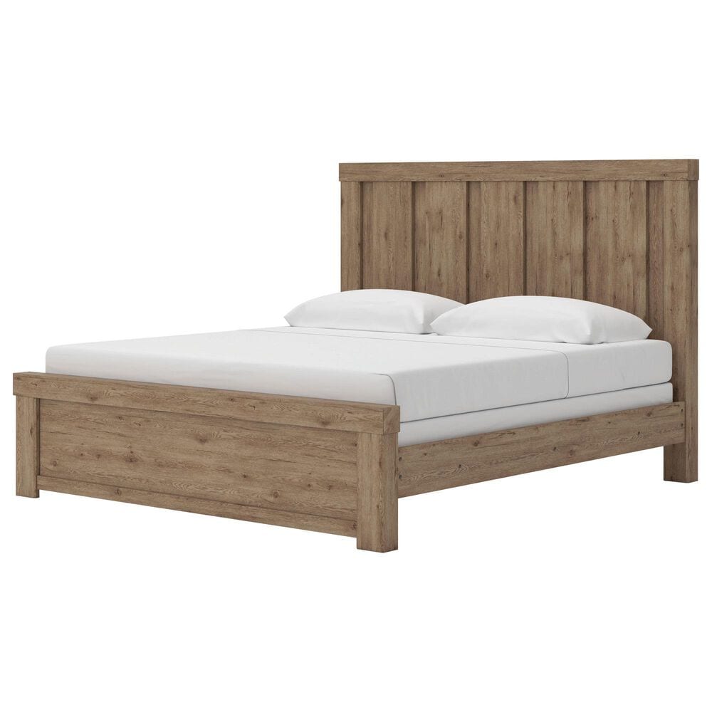 Ashley KING PANEL BED WITH TWO NIGHTSTANDS, , large