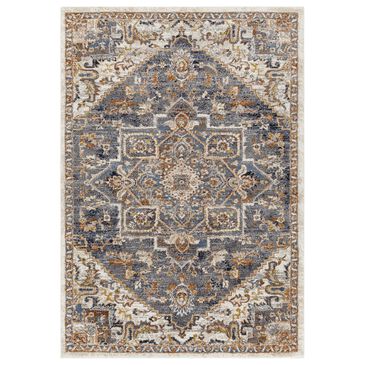 Surya Tuscany 7"10" Square Blue, Gray and Brown Area Rug, , large