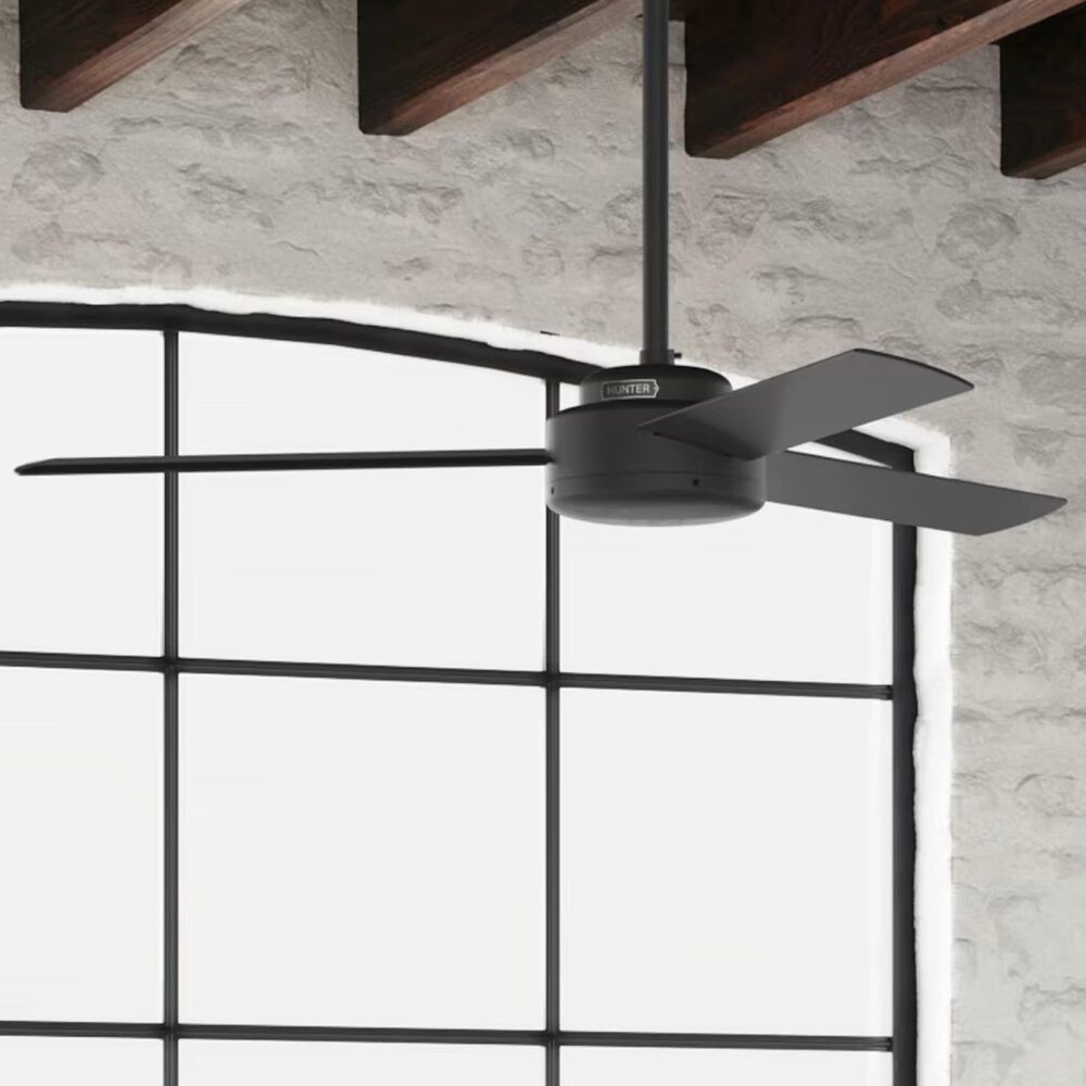 Hunter Presto 52&quot; Ceiling Fan in Matte Black, , large