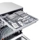 LG 24" Built-In Dishwasher with 3rd Rack in PrintProof Stainless Steel, , large