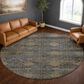Dalyn Rug Company Aristo AR1 Navy 8" Round Area Rug, , large