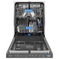 GE Profile 24" Built-In Recessed Handle Dishwasher in Fingerprint Resistant Stainless Steel, , large