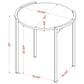 Furniture of America Webber End Table in Light Gray and Gun Metal, , large