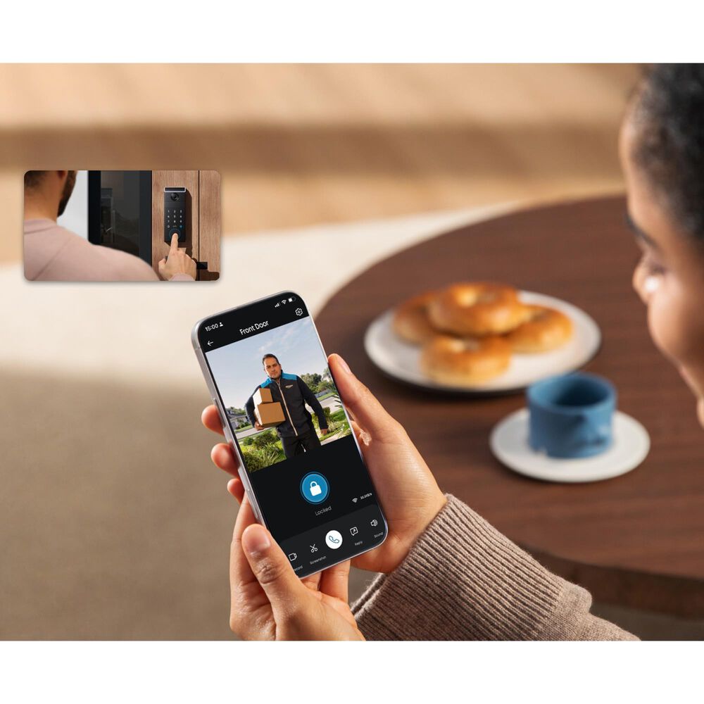 eufy FamiLock S3 Max Video Doorbell and Palm Scanner in Black, , large