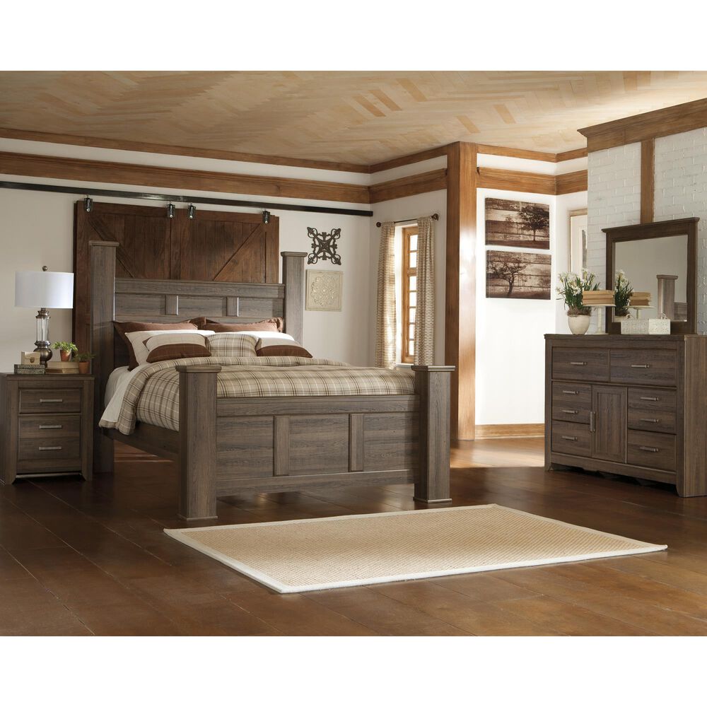 Ashley Juararo 2 Drawer Nightstand in Dark Brown, , large