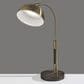 37B Bolton LED Desk Lamp with Smart Switch in Antique Brass and Brown, , large