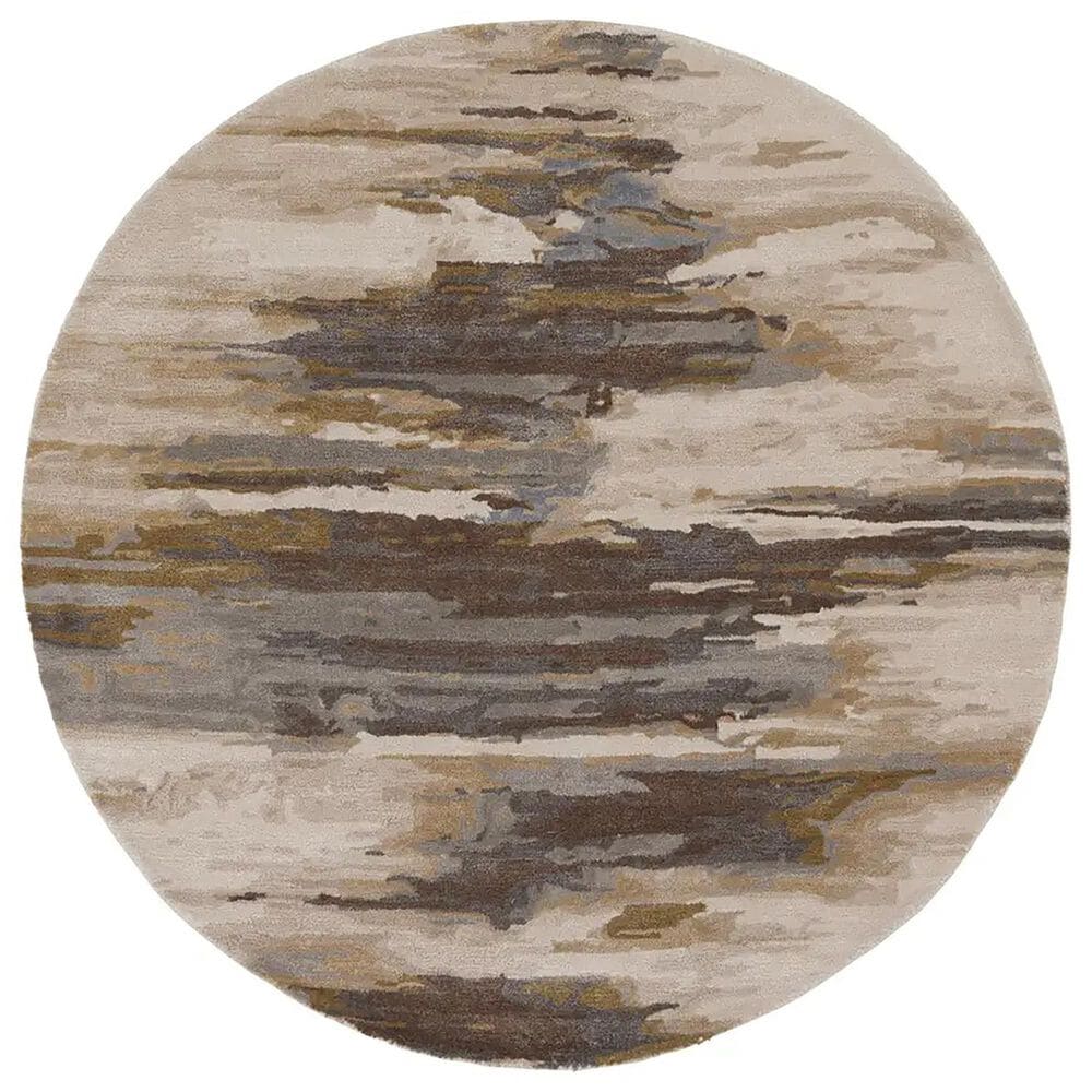 Jaipur Genesis Ryenn 8" Round Tan Area Rug, , large