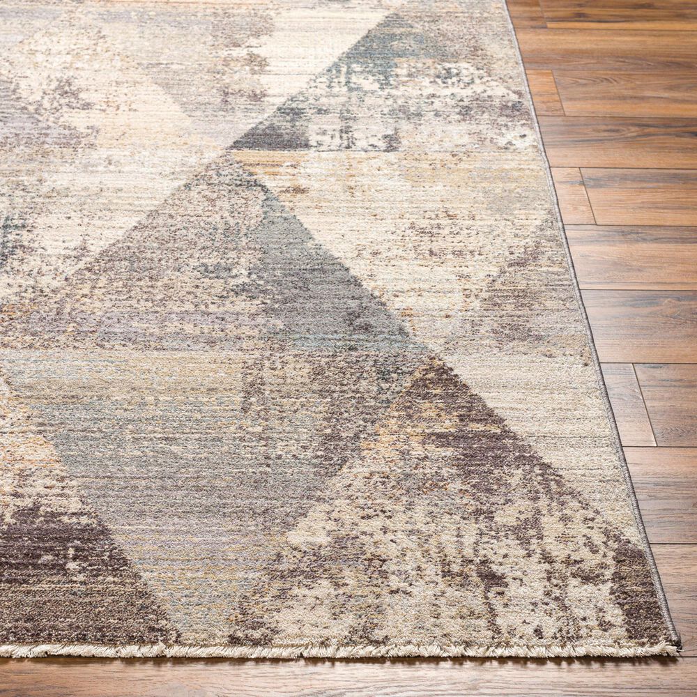 Surya Aida AAD-2308 2&#39;7&quot; x 4&#39;11&quot; Beige, Tan, Gray, Ivory and Medium Gray Area Rug, , large