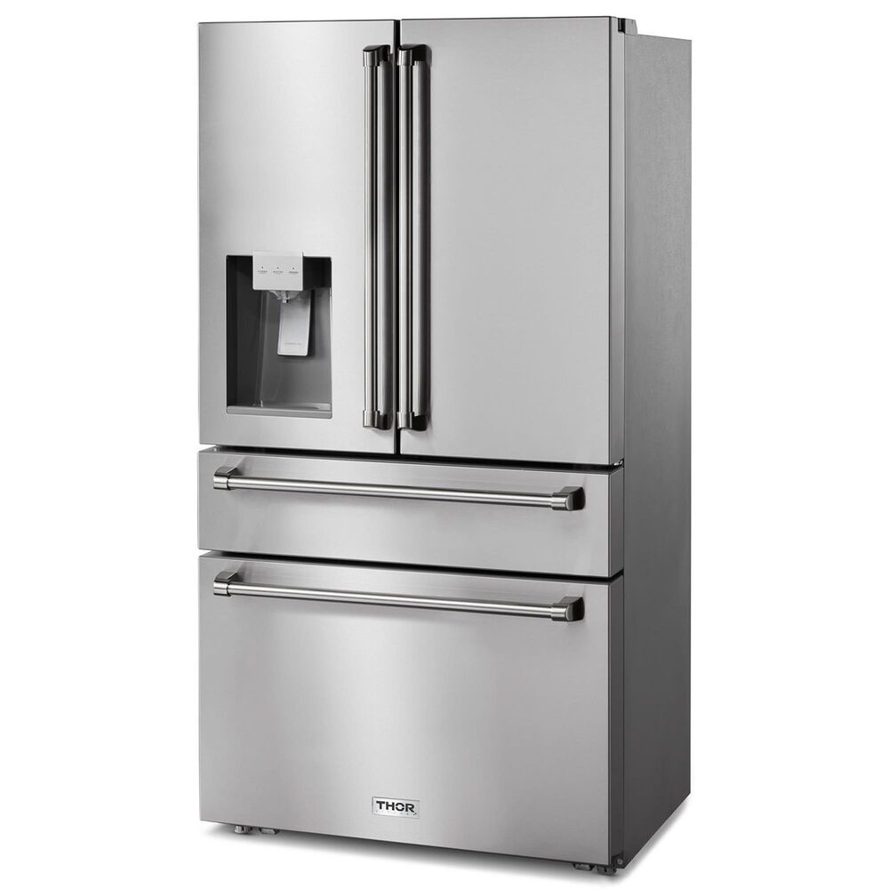 Thor Kitchen 21.6 Cu. Ft. Professional French Door Refrigerator with Ice and Water Dispenser in Stainless Steel, , large