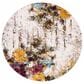 Safavieh Aria 6"6" Round Cream, Olive and Pink Area Rug, , large