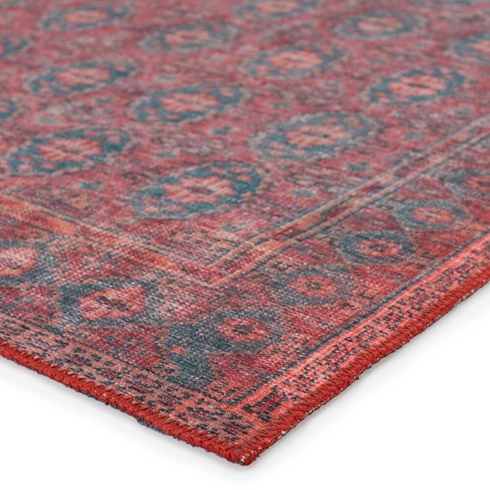 Jaipur Harman Kalinar 7&#39;6&quot; x 10&#39; Shaded Spruce, Koi, Cork and Deep Claret Area Rug, , large