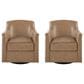 Ashley Bradney Swivel Accent Chair in Tumbleweed (Set of 2), , large