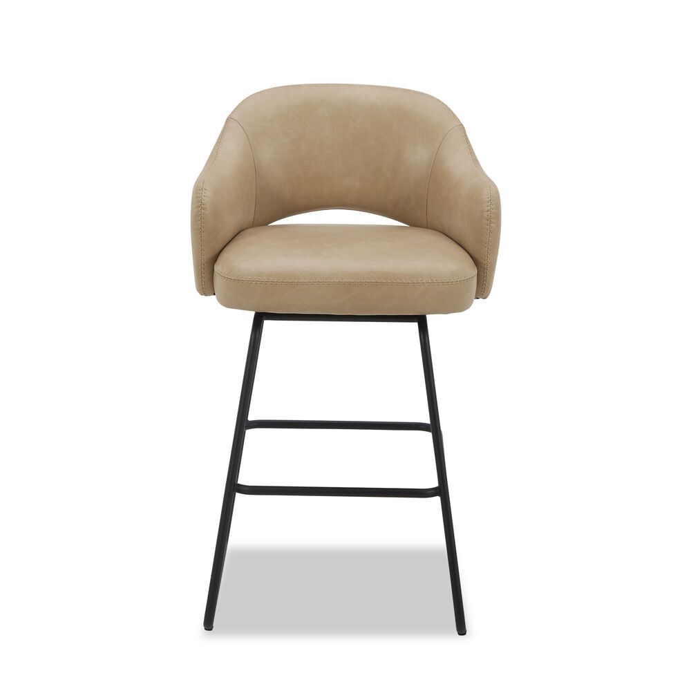 Kuka Home Lachlan Counter Chair in Brown, , large