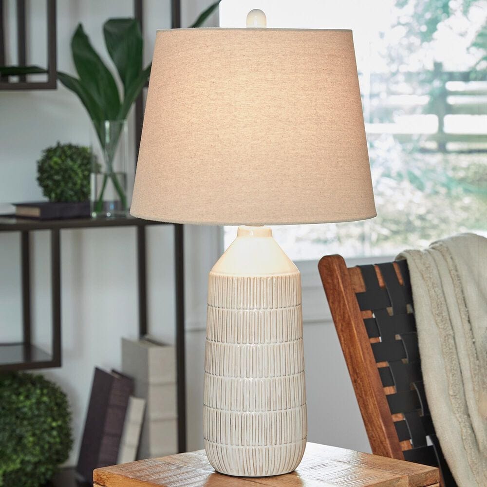 Ashley Willport Table Lamp in Off White &#40;Set of 2&#41;, , large
