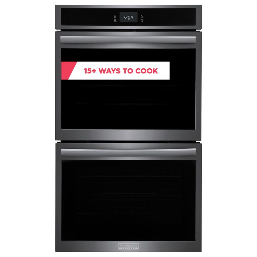Frigidaire Gallery 30"" Double Electric Wall Oven with Total Convection in Black Stainless Steel, , large