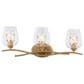 Vaxcel Wilmette 3-Light Bathroom Vanity in Champagne Gold, , large