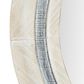 Maple and Jade 34" Round Wall Mirror in Distressed White and Dark Gray, , large