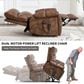 Hearth and Haven Large Power Lift Recliner in Brown, , large