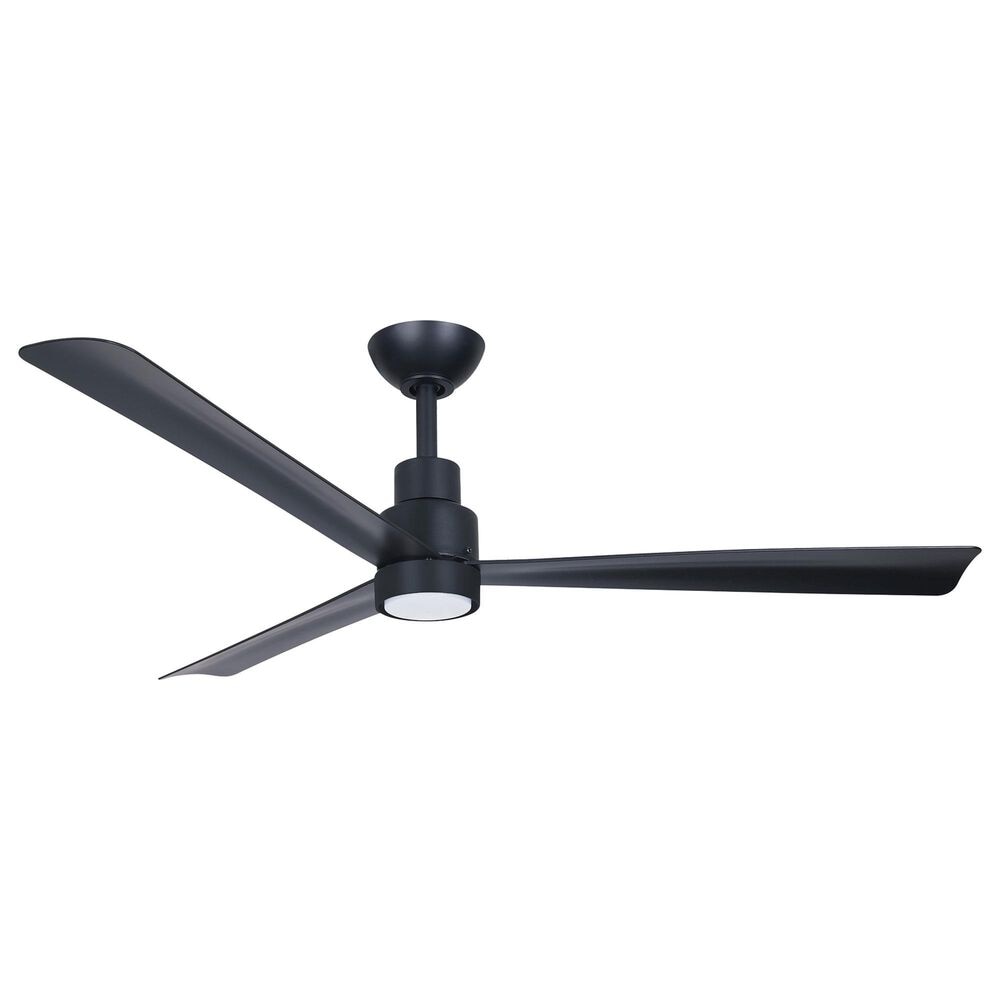 Minka-Aire Simple 52" Indoor/Outdoor Ceiling Fan with LED Light in Coal Black, , large