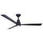 Minka-Aire Simple 52" Indoor/Outdoor Ceiling Fan with LED Light in Coal Black, , large
