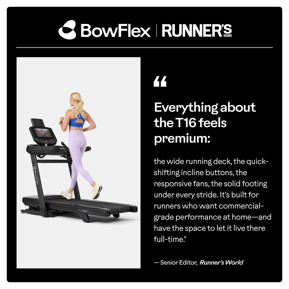 BowFlex T16 Folding Treadmill in Black, , large