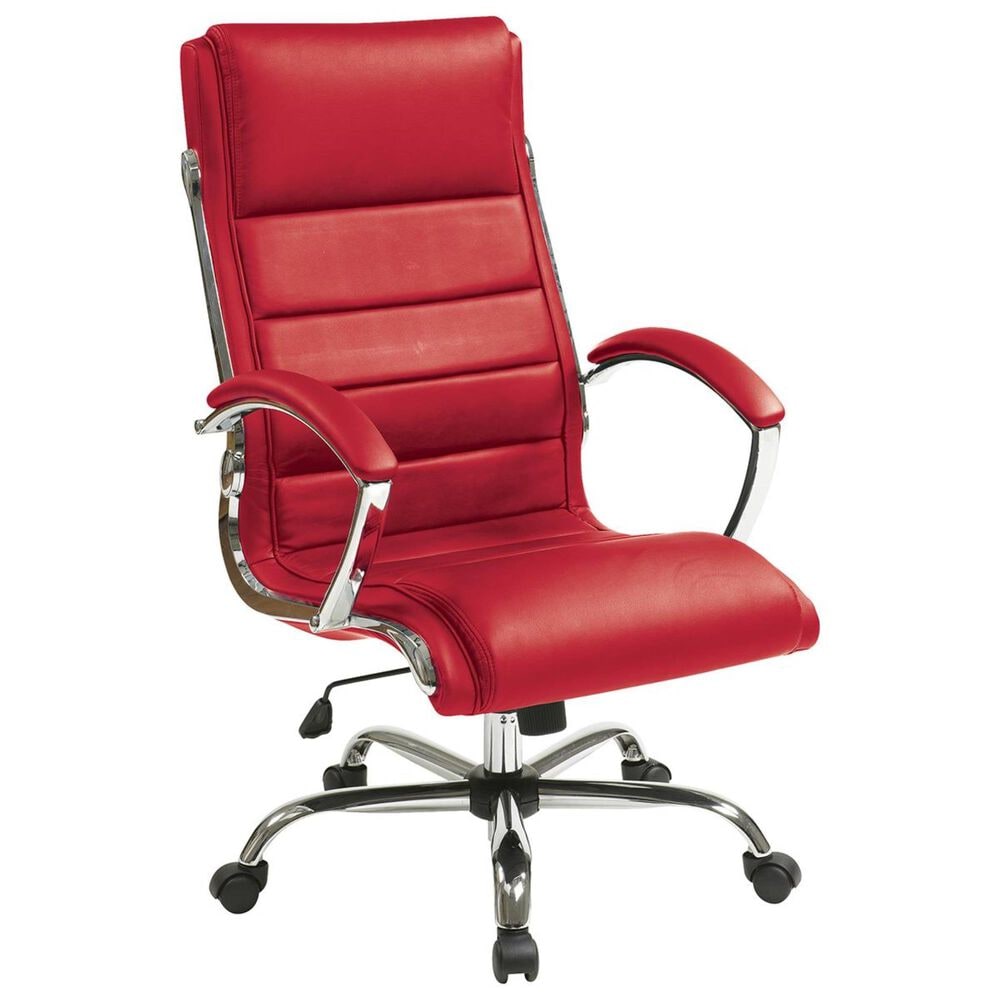 OSP Home FL Series Executive Chair in Red, , large