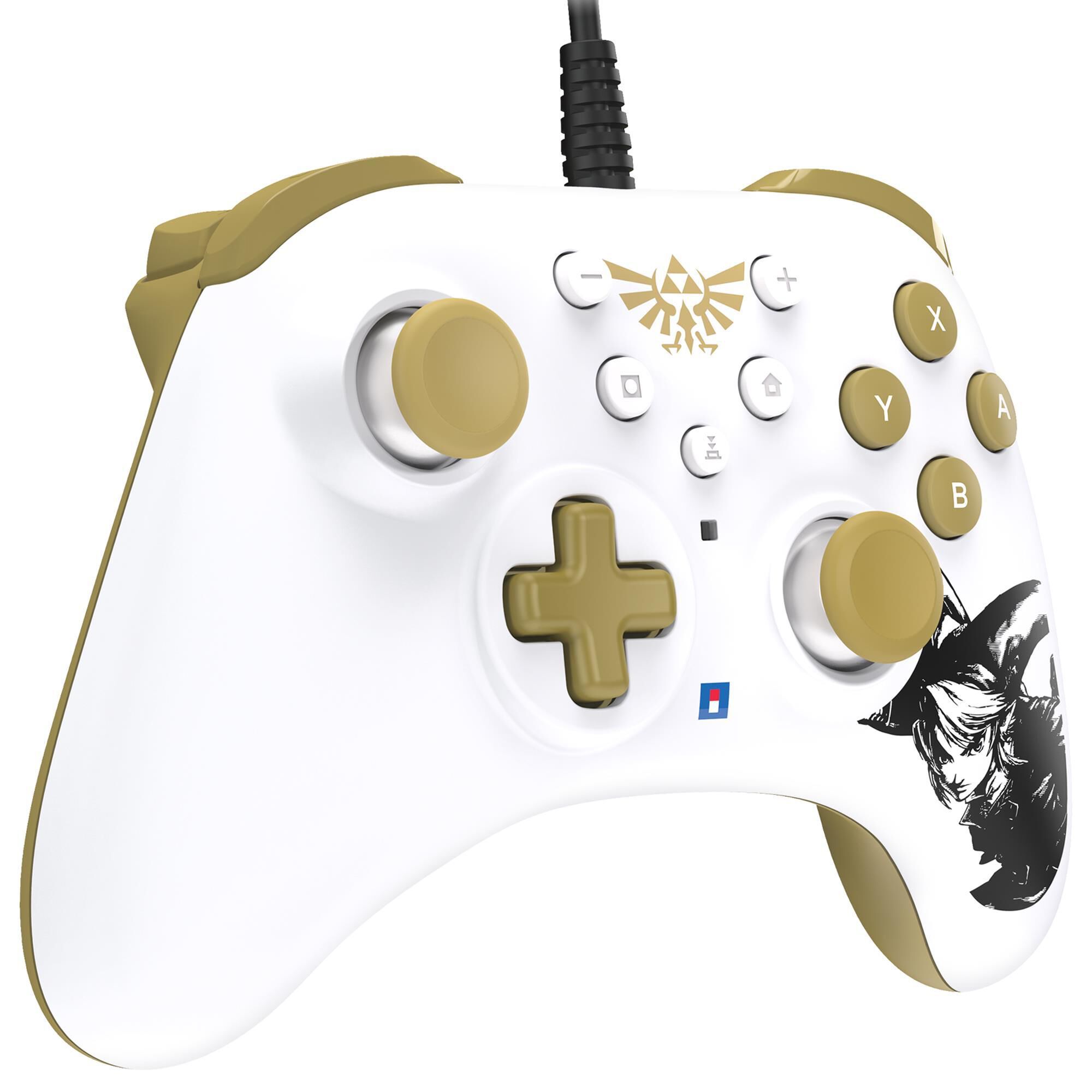 Hori Horipad Turbo Wired Zelda Controller in White - Nintendo Switch