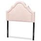 Baxton Studio Rita Twin Panel Headboard in Light Pink, , large
