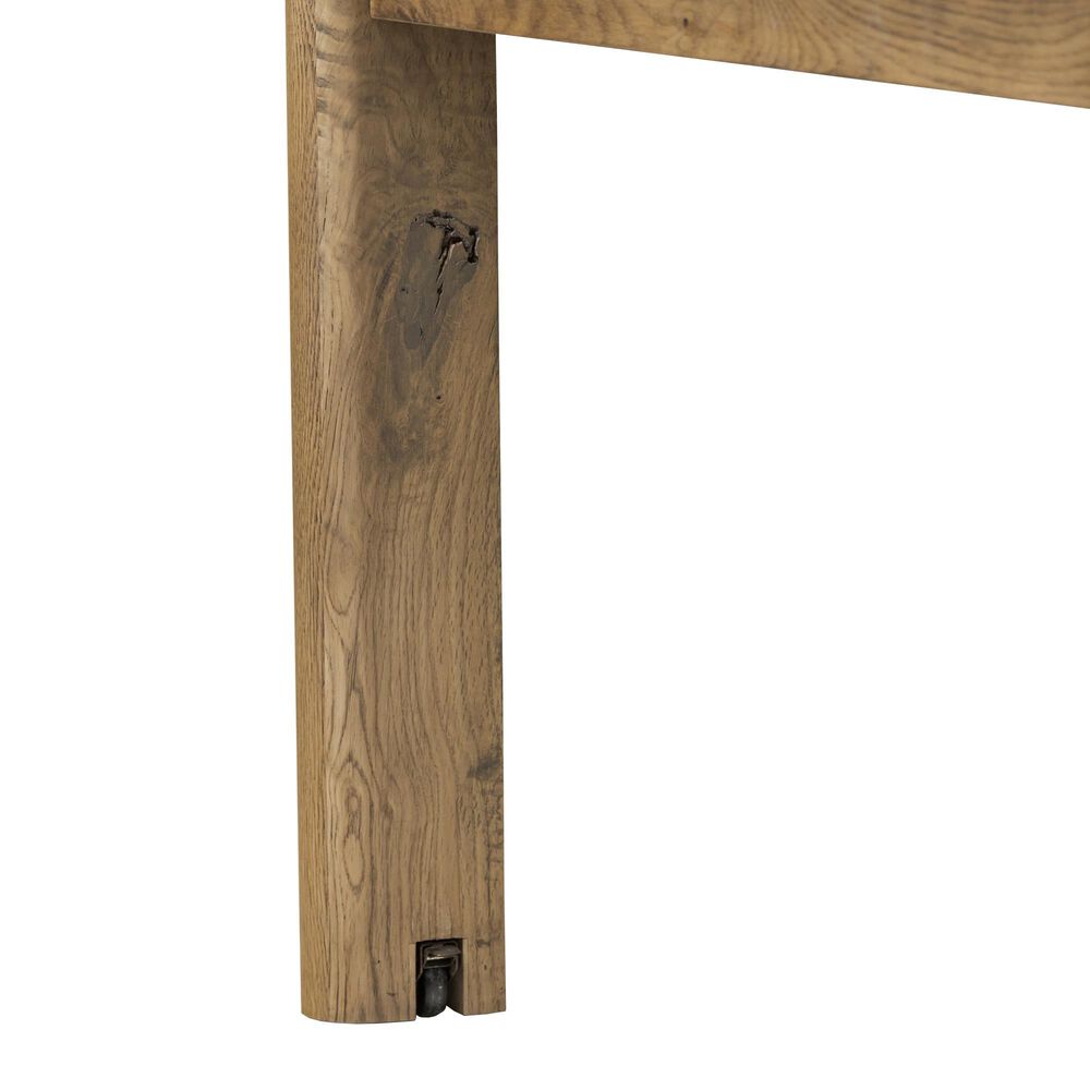 Four Hands Noeline Double Extension Dining Table in Resawn Worn Oak - Table Only, , large