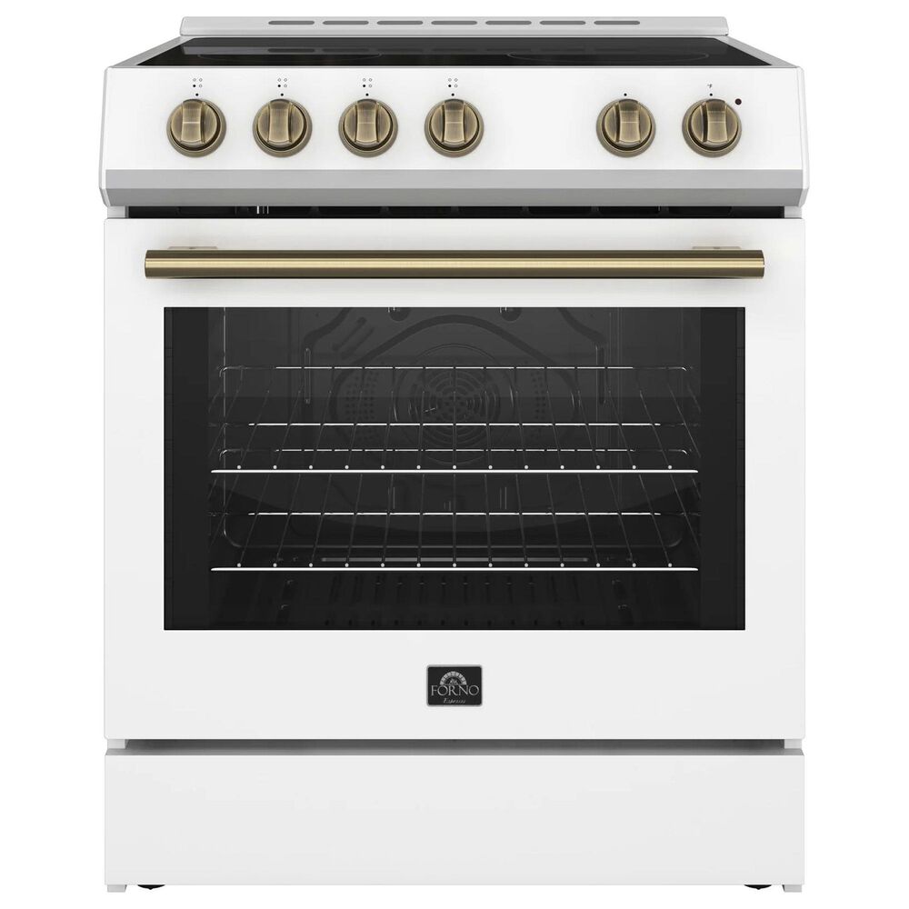Forno Leonardo 30" Slide-in Electric Range in White, , large