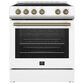 Forno Leonardo 30" Slide-in Electric Range in White, , large