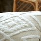 Patina Vie Bespoke Diamond Tufted 26" Square Throw Pillow in Alabaster, , large