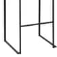 LumiSource Fuji 34" Stacker Bar Stool with Light Grey Cowboy Upholstery in Black (Set of 2), , large