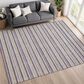 Dalyn Rug Company Soft Essentials Striped Plum 9" x 12" Indoor/Outdoor Area Rug, , large