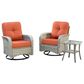 HOMLUX 3-Piece Patio  Conversation Set  in Orange, , large