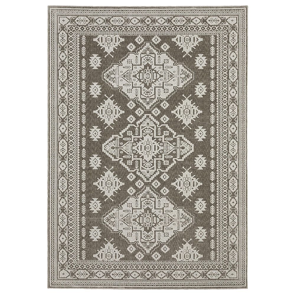Oriental Weavers Intrigue INT06 3"10" x 5"5" Grey Area Rug, , large