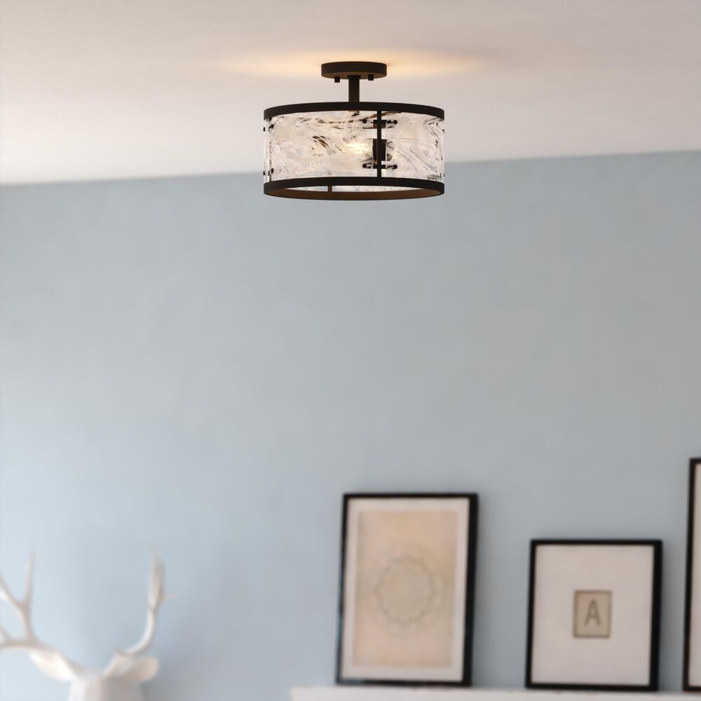 Vaxcel Wilder 3-Light Semi Flush Mount in Matte Black, , large