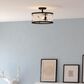Vaxcel Wilder 3-Light Semi Flush Mount in Matte Black, , large