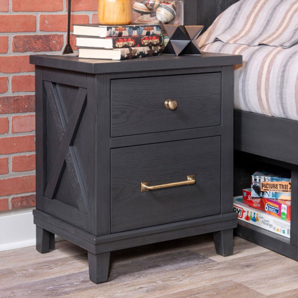 Legacy Classic Flatiron 4-Piece Full Trundle Bedroom Set in Midnight, , large