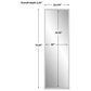 Uttermost Serna Tall Mirror in Satin White, , large