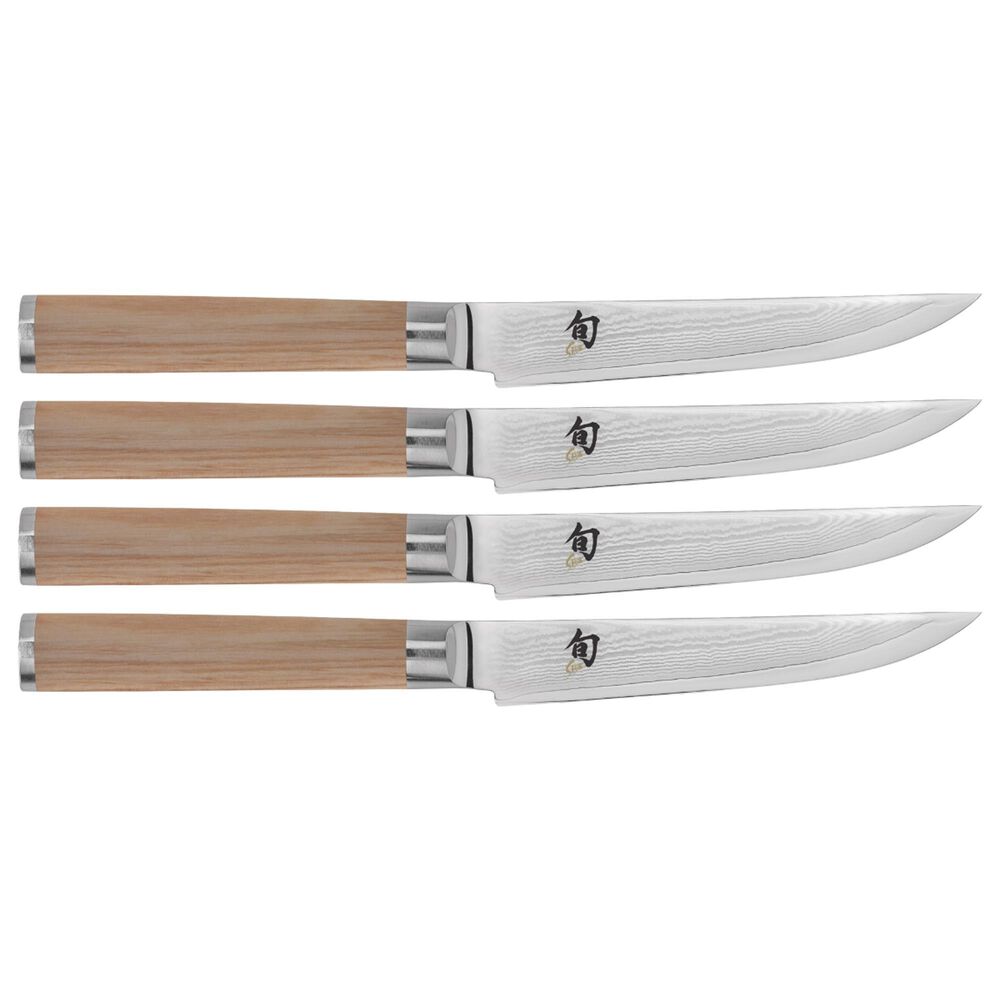 Shun Classic Blonde 5-Piece Steak Knife Set in Blonde and Silver, , large