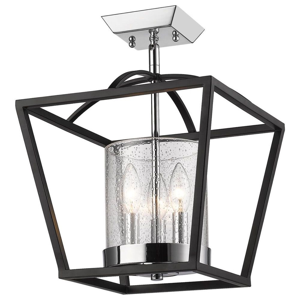 Golden Lighting Mercer Convertible Mini Chandelier in Black/Matte Black, , large