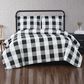 Pem America Truly Soft Everyday 3-Piece Full/Queen Comforter Set in Black and White, , large