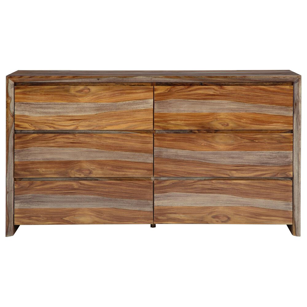 Millenium Dressonni 6-Drawer Dresser and Mirror in Brown, , large