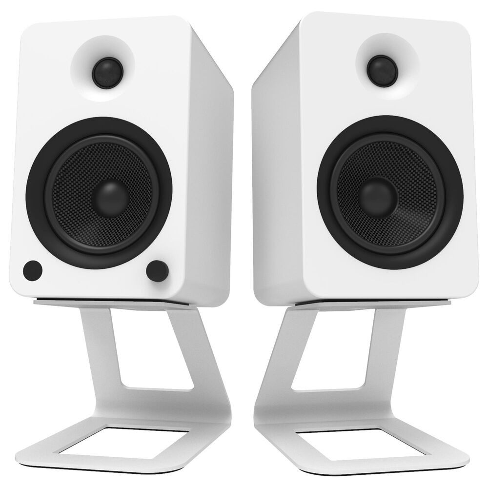 Kanto Elevated Desktop Speaker Stand for Large Speakers in White (Set of 2), , large