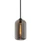 Troy Lighting District 8" 1-Light Pendant in Soft Black and Smoke, , large